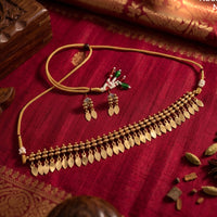 Lucentarts Jewellery Gold Plated Coin Choker Necklace Set