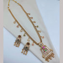 Lucentarts  Jewellery Royal Pota Kundan Stone Designer Necklace Set