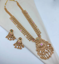 Lucentarts  Jewellery Royal Pota Kundan Stone Designer Necklace Set