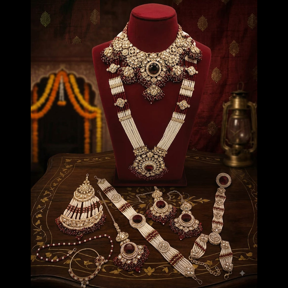 Lucentarts Jewellery Austrian And Crystal Stone Bridal Jewellery Set