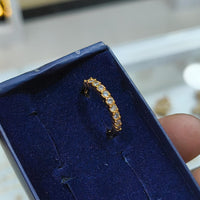 Lucentarts Jewellery Gold Plated Austrian Stone Ring