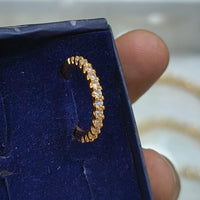 Lucentarts Jewellery Gold Plated Austrian Stone Ring