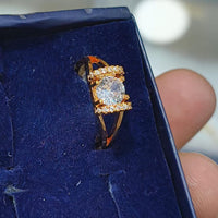 Lucentarts Jewellery Gold Plated Austrian Stone Ring