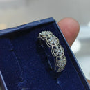 Lucentarts Jewellery Silver Plated Austrian Stone Ring