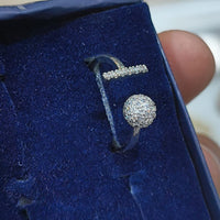 Lucentarts Jewellery Silver Plated Austrian Stone Ring