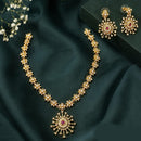 Lucentarts  Jewellery Royal Austrian Stone Pearl Designer Necklace Set