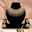 Lucentarts Jewellery Classic Crystal Stone And Beads Choker Necklace Set
