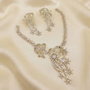 Lucentarts Jewellery Designer American Daimond Necklace Set for Women