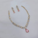 Lucentarts Jewellery Designer American Daimond Necklace Set for Women