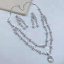 Lucentarts Jewellery Designer American Daimond Necklace Set for Women