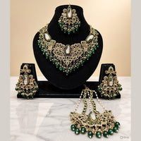Lucentarts Jewellery Premium Austrain Stone And Beads Necklace Set for Women