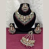 Lucentarts Jewellery Premium Austrain Stone And Beads Necklace Set for Women