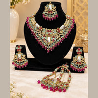 Lucentarts Jewellery Premium Austrain Stone And Beads Necklace Set for Women