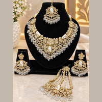 Lucentarts Jewellery Premium Austrain Stone And Beads Necklace Set for Women