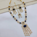 Lucentarts Jewellery Luxury Polki Kundan And American Diamond Necklace Set