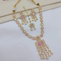 Lucentarts Jewellery Luxury Polki Kundan And American Diamond Necklace Set
