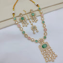 Lucentarts Jewellery Luxury Polki Kundan And American Diamond Necklace Set