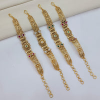 Lucentarts Jewellery Elegant Ethnic Pota Stone Adjustable Bracelet