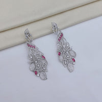 Lucentarts Jewellery Glamorous American Diamond Dangler Earrings