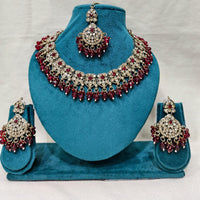 Lucentarts Jewellery Royal Austrian Stone And Beads Necklace Set