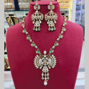 Lucentarts Jewellery Graceful Polki Kundan Stone Necklace Set