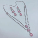 Lucentarts Jewellery Delicate American Daimond Necklace Set