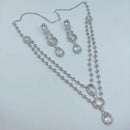 Lucentarts Jewellery Delicate American Daimond Necklace Set