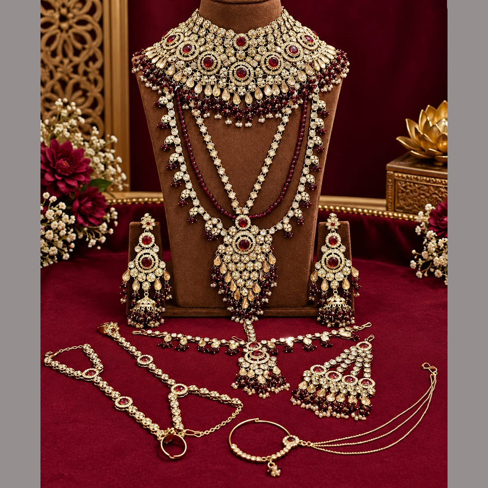 Lucentarts Jewellery Gorgeous Austrian Stone And Beads Bridal Jewellery Set