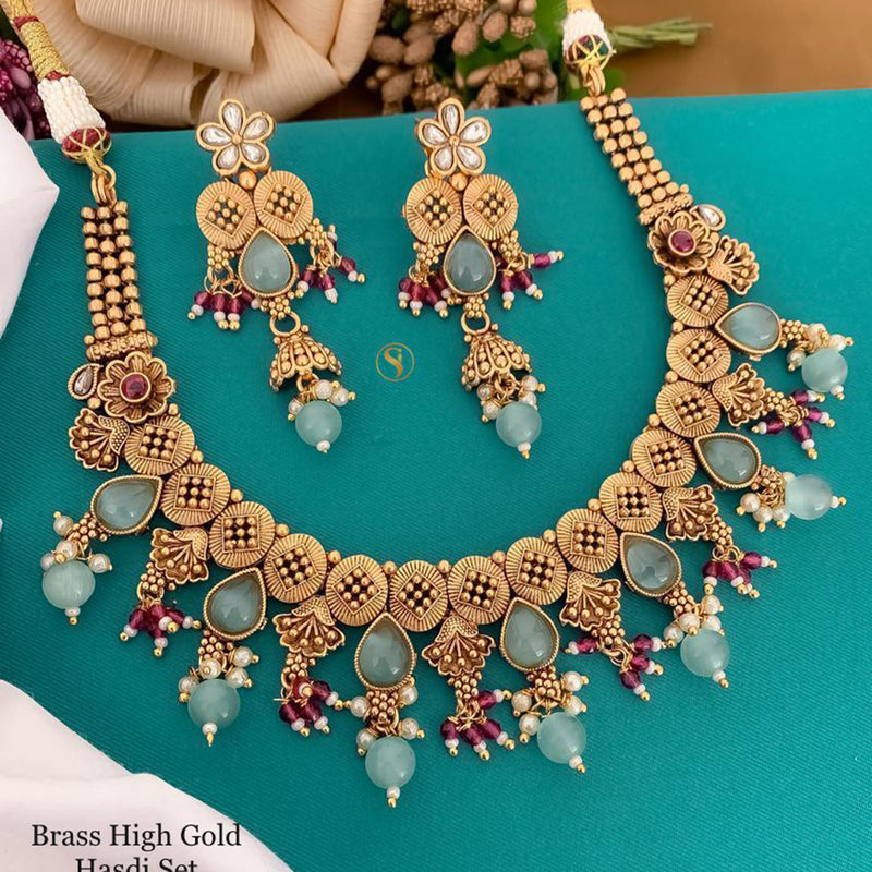 Sai Fashion Gold Plated Necklace Set