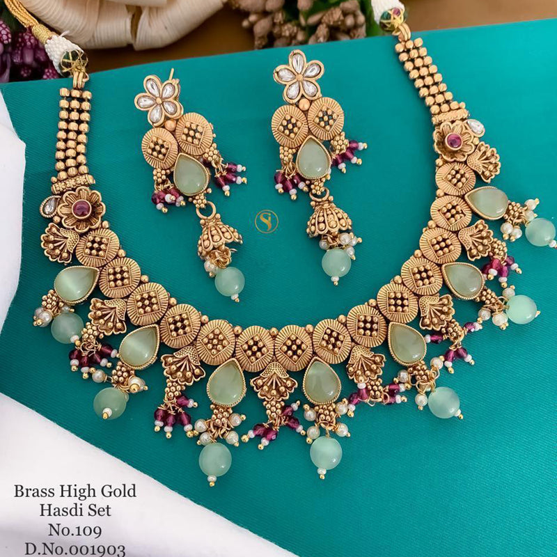 Sai Fashion Gold Plated Necklace Set