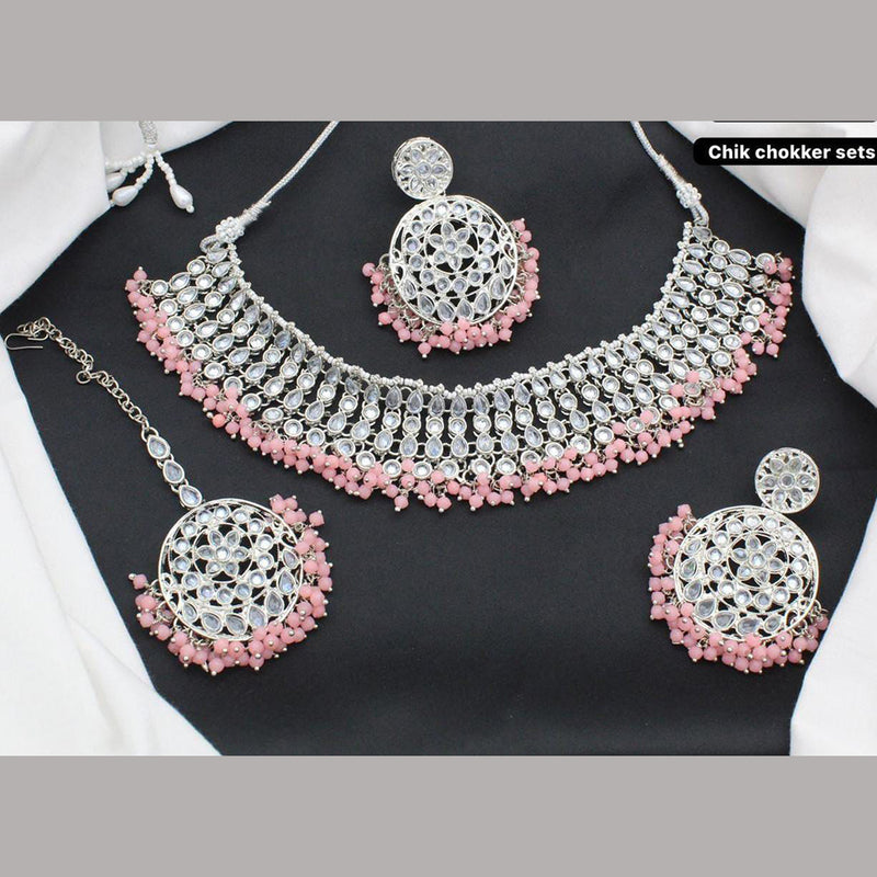 Sai Fashion Silver Plated Necklace Set