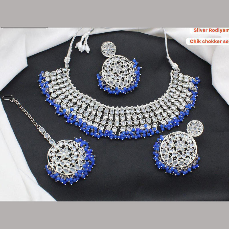 Sai Fashion Silver Plated Necklace Set