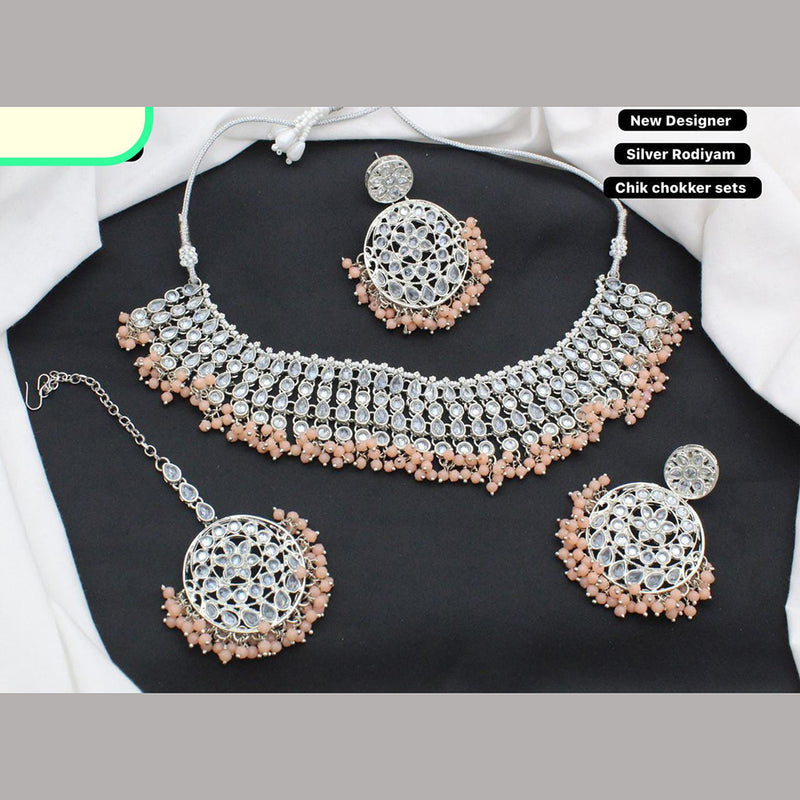 Sai Fashion Silver Plated Necklace Set