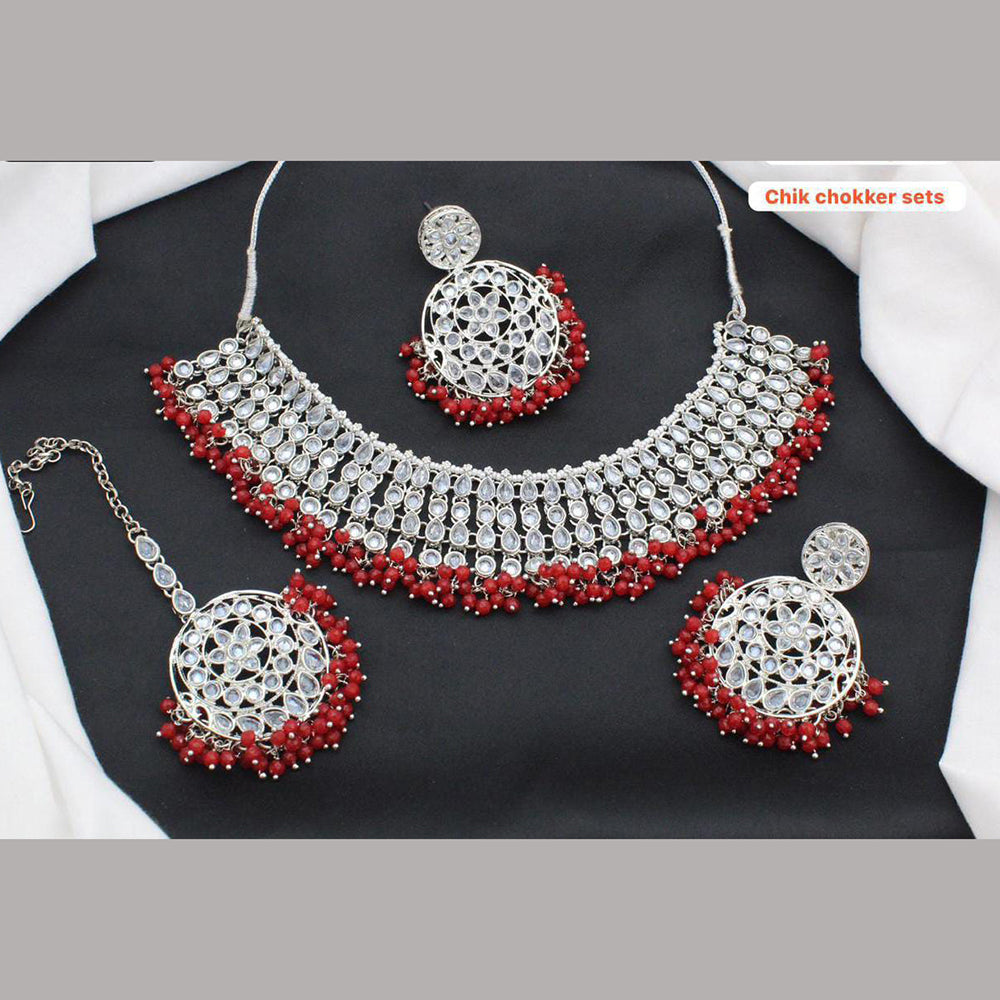 Sai Fashion Silver Plated Necklace Set