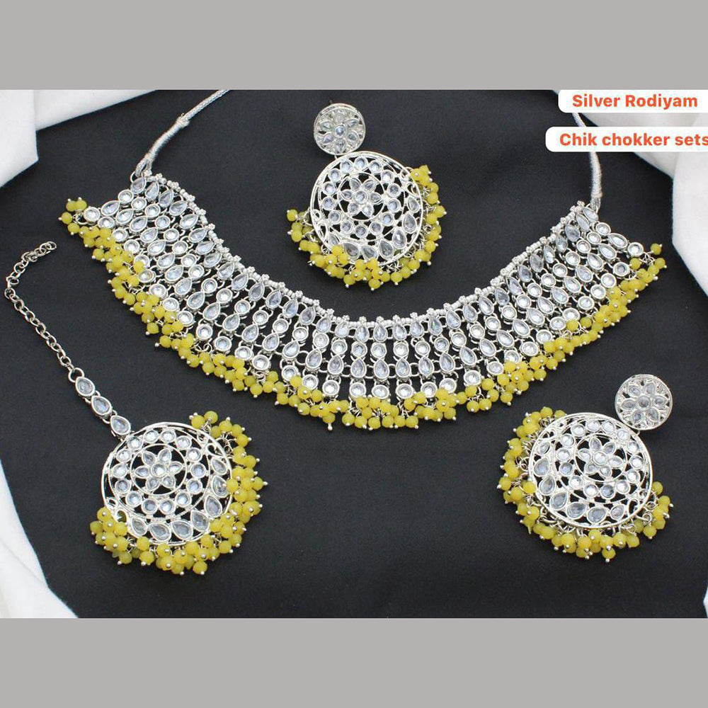 Sai Fashion Silver Plated Necklace Set