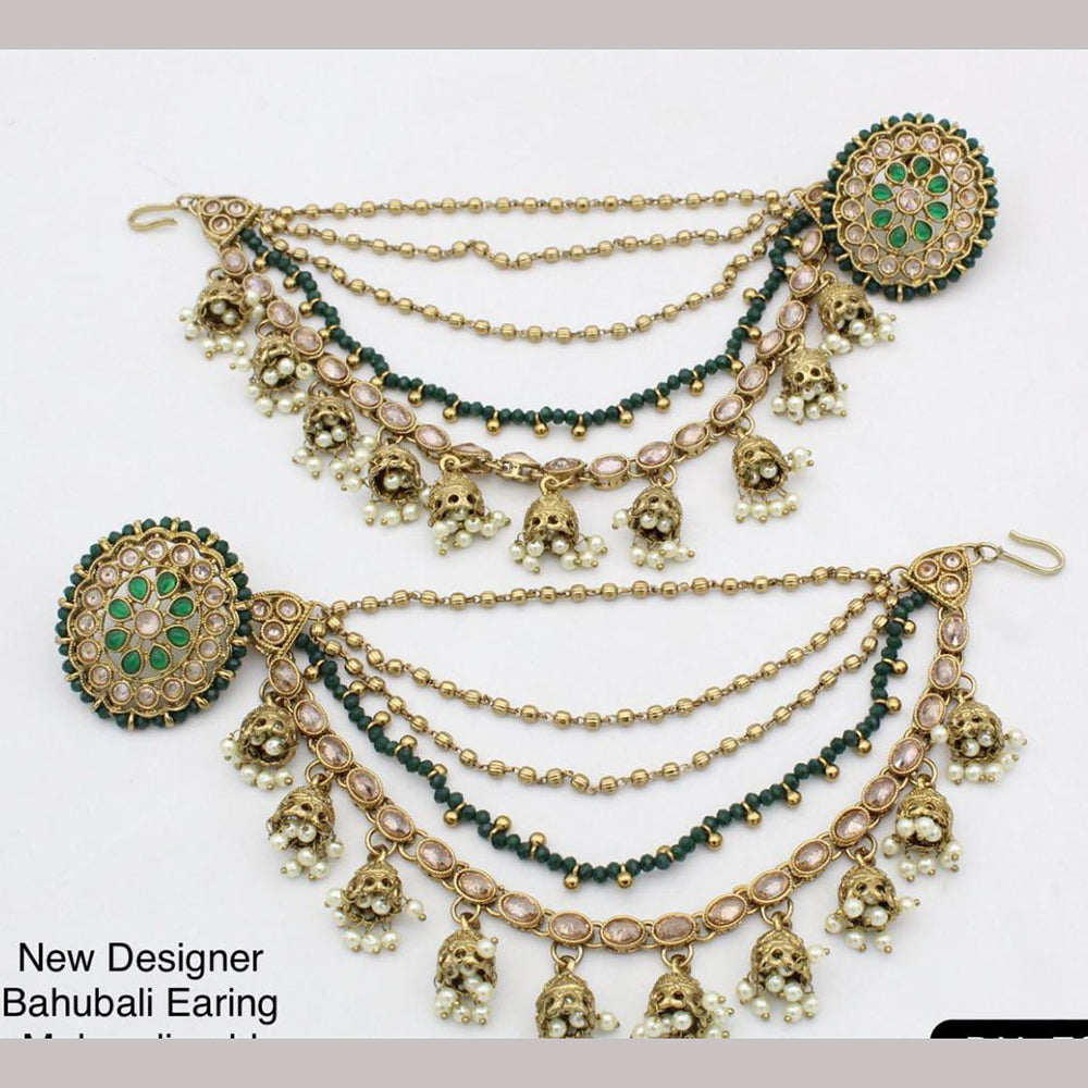 Sai Fashion Gold Plated Kanchain Earrings