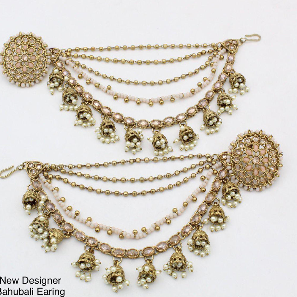 Sai Fashion Gold Plated Kanchain Earrings
