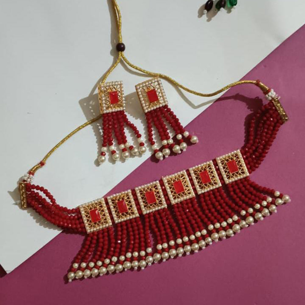 Sai Fashion Gold Plated Necklace Set