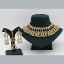 Sai Fashion Gold Plated Crystal Stone Necklace Set
