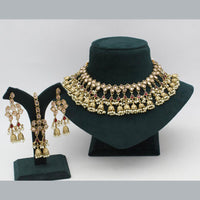 Sai Fashion Gold Plated Crystal Stone Necklace Set