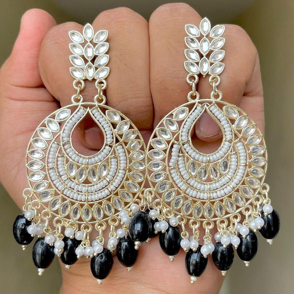 Sai Fashion Gold Plated Dangler Earrings