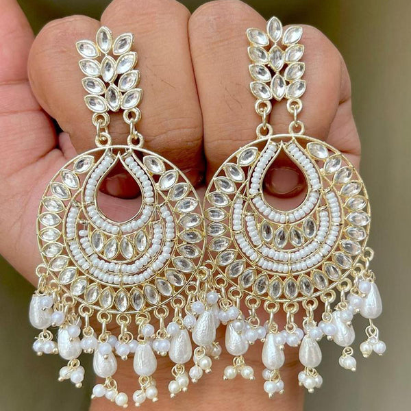 Sai Fashion Gold Plated Dangler Earrings