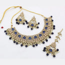 Sai Fashion Gold Plated Crystal Stone Necklace Set