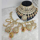 Sai Fashion Gold Plated Kundan & Beads Bridal Set
