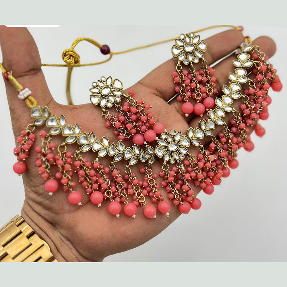 Sai Fashion Gold Plated Kundan Necklace Set