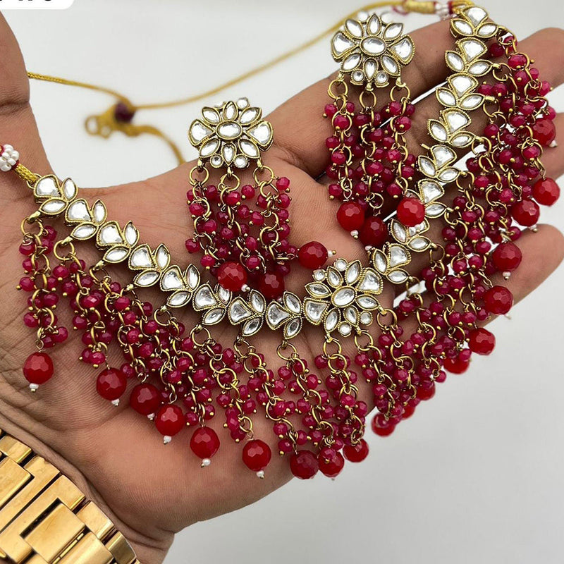 Sai Fashion Gold Plated Kundan Necklace Set