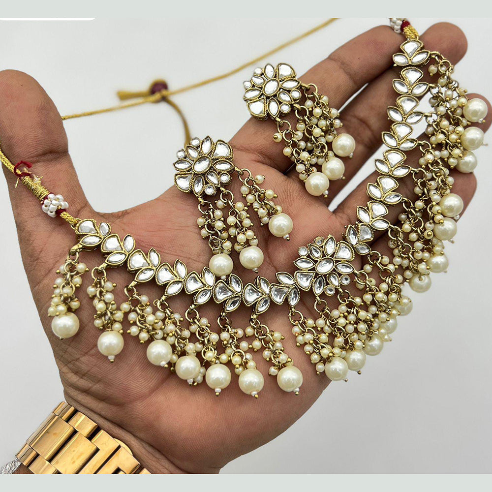 Sai Fashion Gold Plated Kundan Necklace Set