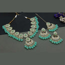 Sai Fashion Gold Plated Kundan And Beads Necklace Set