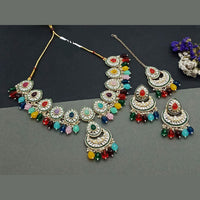 Sai Fashion Gold Plated Kundan And Beads Necklace Set