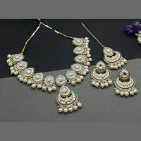Sai Fashion Gold Plated Kundan And Beads Necklace Set